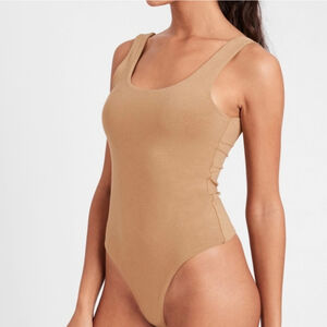 Banana Republic Modal Double Layer Scoop Essential Layering Bodysuit True Hues S